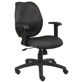 B1014-bk Boss Office Products Ratchet Back Task Chair With Adjustabl Arms-black