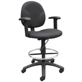 B1691-bk Boss Office Fabric Drafting Stools With Footring