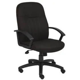 B8306-bk Boss Office Products Black Fabric Executive Chair With Seat Height Adjustment