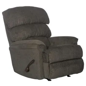 Bh-4752-2184096 Bowery Hill Traditional Rocker Recliner In Gray Polyester Fabric
