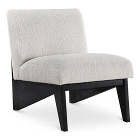 Bowery Hill Bh-4752-2745810 Contemporary Rich Cream Boucle Fabric Accent Chair