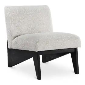 Bh-4752-2745810 Bowery Hill Contemporary Rich Cream Boucle Fabric Accent Chair