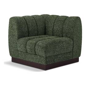 Bowery Hill Bh-4752-2767868 Contemporary Soft Green Chenille Fabric Corner Chair