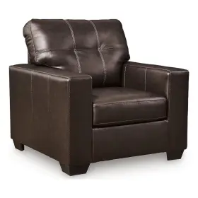 Bh-4752-2906817 Bowery Hill Contemporary 38 Inch W X D 39 H Leather Dark Brown Chair