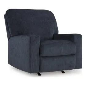 Bh-4752-2906830 Bowery Hill Contemporary Corner-blocked Frame Recliner In Ink Finish