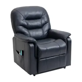 Qn-8062-bl Boyel Living Power Lift Recliner Chair Blue Ergonomic Faux Leather For Elderly