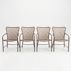 Brown Jordan 1110-2200 Customizable Vintage Tamiami Dining Chair Set Of Four