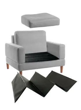Brylanehome 075139821680 Adjustable Cushion Support Seat Savers Recliner - Black
