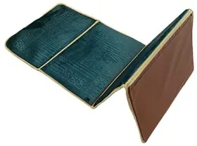 Jxdz07 Bstjxdz Folding Prayer Mat Foldable Meditation Floor Chair Portable Luxury Green