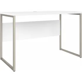 Hyd148wh Bush Business Furniture Hybrid 48 Inch W Computer Table Desk With Metal Legs White