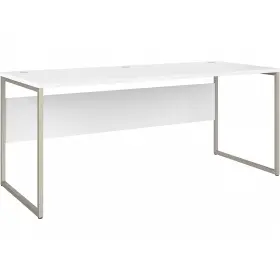 Hyd373wh Bush Business Furniture Hybrid 72 Inch W X 30 D Computer Table Desk With Metal Legs