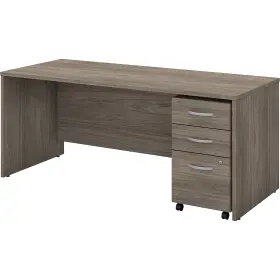 Stc013mhsu Bush Business Furniture Studio C 72 Inch W Computer Desk With Mobile File Cabinet