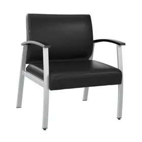 Bush Industries 042976204952 Business Furniture Arrive Bariatric Guest Chair Black Vinyl
