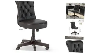 Ch2301bll-03 Bush Industries Business Furniture Arden Lane Mid Back Tufted Office Chair In Black