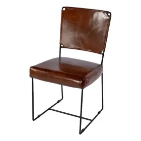 5878344 Butler Specialty Company Nevin 19 Inch Seat Height Leather Side Chair-brown