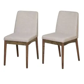 52255627 Buylateral Set Of 2 Element Dining Chairs Walnut -