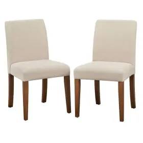 87851469 Buylateral Set Of 2 Estelle Armless Dining Chairs Summer Tan -