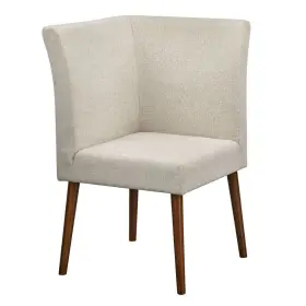 88152052 Buylateral Ripton Corner Chair Cream - Mid-century Modern Upholstered For