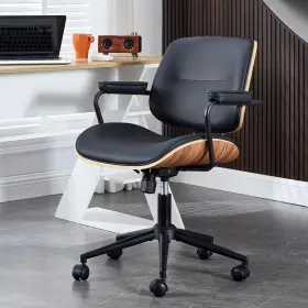 Bv Bonne Vie 792522290136 Mid Century Modern Office Chair Set Of 1 Swivel Rolling Deak