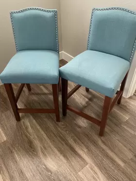 Lt00020335eu Camelot Fabric Upholstered Barstools Counter Height Bar Chairs Accent Chair Dining