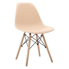 Canglong 685757239233 Modern Midcentury Side Chair Dining Natural Wood Legs Kitchen Liv