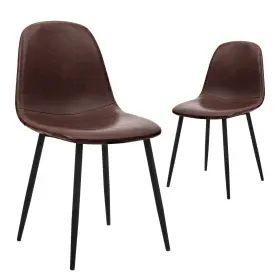 Canglong 685757239547 Faux Leather Dining Back Modern Side Chair For Pub Coffee Home Set
