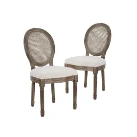 Canglong 685757239844 Farmhouse Dining Room Accent Chairs French Distressed Bedroom With Rou