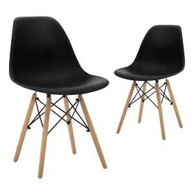 Canglong 686754687454 Modern Mid-century Shell Lounge Plastic Natural Wooden Legs For Kitchen Dini