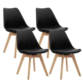 Canglong 686754687546 Side Chair Mid Century Modern Dining With Wood Legs For Kitchen Living