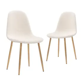 Canglong 897123200662 Dining Chairs Set Of 2 Upholstered Fabric Armless Room Seating Kitche