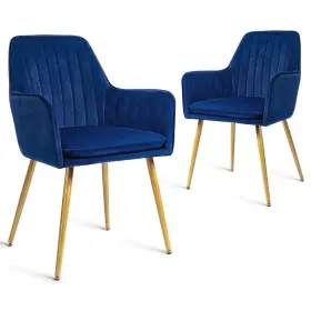 Ku-191296 Canglong Furniture Modern Living Dining Room Accent Arm Chairs Club Guest With Gold Metal