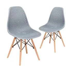 Ku-191391 Canglong Dining Mid Century Modern Hollow Back Design Plastic Shell Armless Side Chair