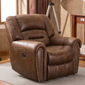Cd9878 Canmov Electric Recliner Chair With Breathable Bonded Leather Seating Usb Port