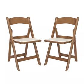 Carnegy Avenue 726084851139 Hercules Chestnut Indoor/outdoor Vinyl Seat Lightweight Wood Look Resin Dining C