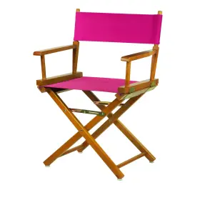 021-30 Casual Home 030159003102 200-55/021-30 18 Inch Honey Oak Frame-magenta Canvas Director Chair Classic Heigh