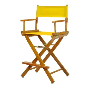 021-34 Casual Home 030159003560 220-05/021-34 Director Chair 24 Inch - Counter Height Honey Oakframe/gold Canvas