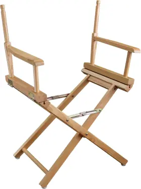 Casual Home 030159200006 18 Inch Wood Wooden Director Chair - Natural Frame Only No Canvas