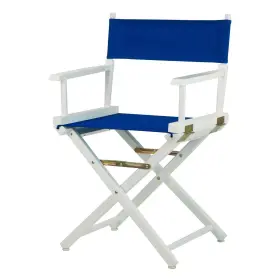 Casual Home 030159201133 18 Directors Chair White Frame With Royal Blue Canvas