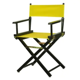 Casual Home 030159202147 Directors Chair Black Frame/yellow Canvas 18 Inch - Classic Height