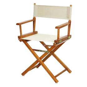 Casual Home 200-55/021-12 18 Inch Directors Chair Honey Oak Frame With Wheat Canvas