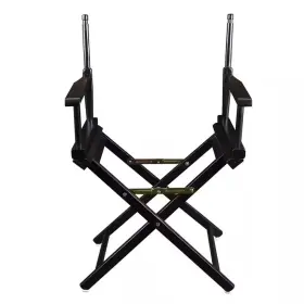 Casual Home 313038034016 18 Inch Directors Chair Black Solid Wood Frame