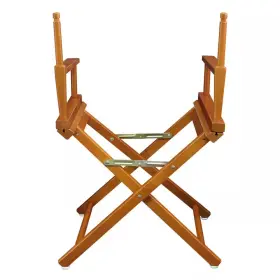 Casual Home 313053924934 18 Inch Directors Chair Honey Oak Solid Hard Wood Frame Only With Metal Hinges