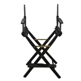 Casual Home 445011293219 24 Inch Seat Height Black New Solid Wood Directors Chair Frame Only Folding Cha