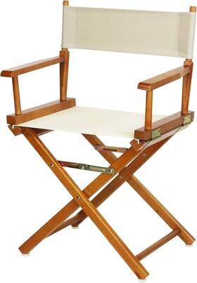 Casual Home 445026168182 18 Inch Directors Chair Honey Oak Frame With Wheat Canvas