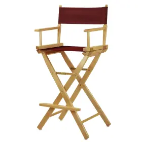 A230-00 Casual Home A230-00/021-48 Natural Frame/burgundy Canvas 30 Inch Bar Height Directors-chairs
