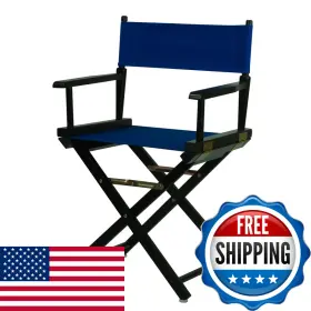B007ge2vhi Casual Home Directors Chair Black Frame/royal Blue Canvas18 - Classic Height