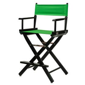 Casual Home B00zz5db5g Directors Chair Black Frame/green Canvas24 - Counter Height