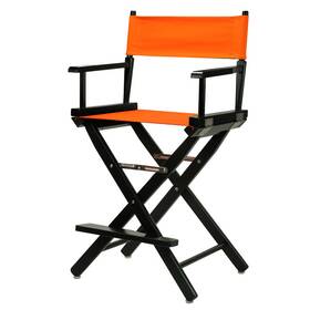Casual Home B00zz5dbu6 24 Directors Chair Black Frame-with Tangerine Canvas Counter Height