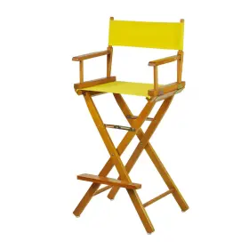 B00zz5g2e8 Casual Home 30 Directors Chair Honey Oak Frame-with Yellow Canvas Bar Height