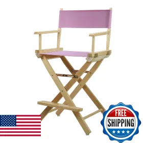 B07cz221nv Casual Home 220-00/021-22 Director Chair 24 Inch - Counter Height Natural Frame/pink